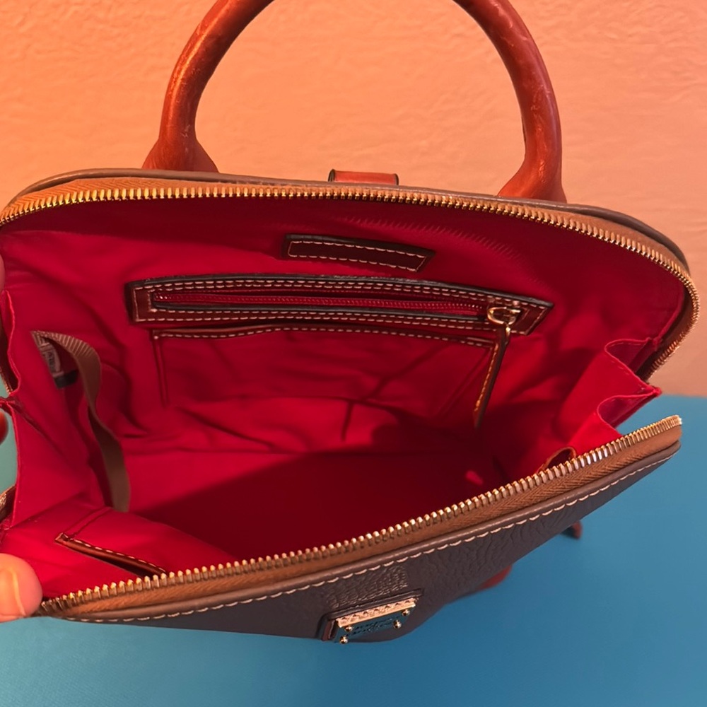Dooney & Bourke Gray and Brown Backpack - Picture 3 of 4